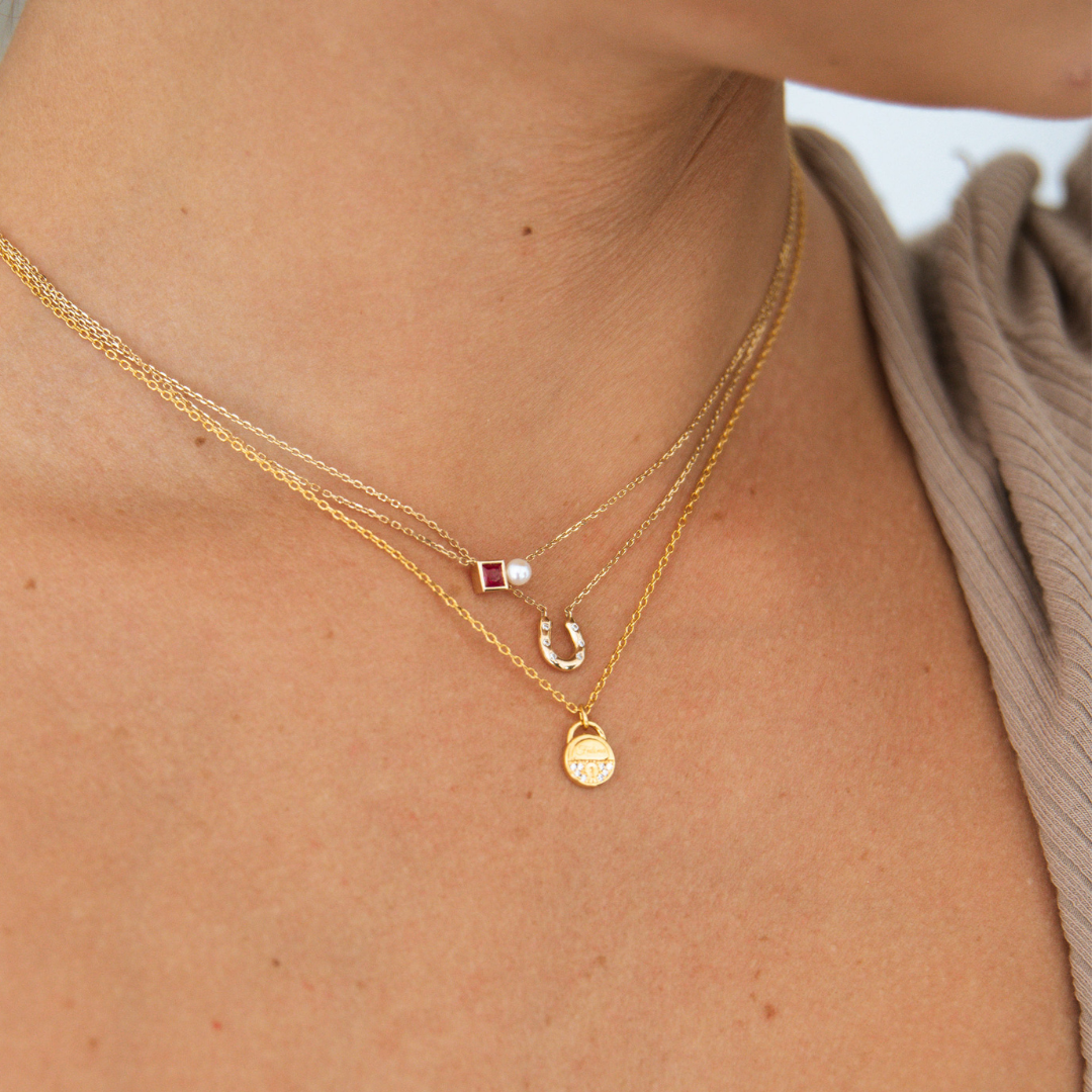 Bubble Necklace -  Solid Gold
