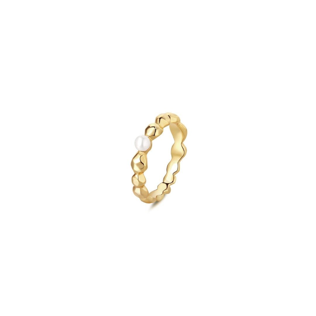 Valentine Pearl Ring - Solid Gold