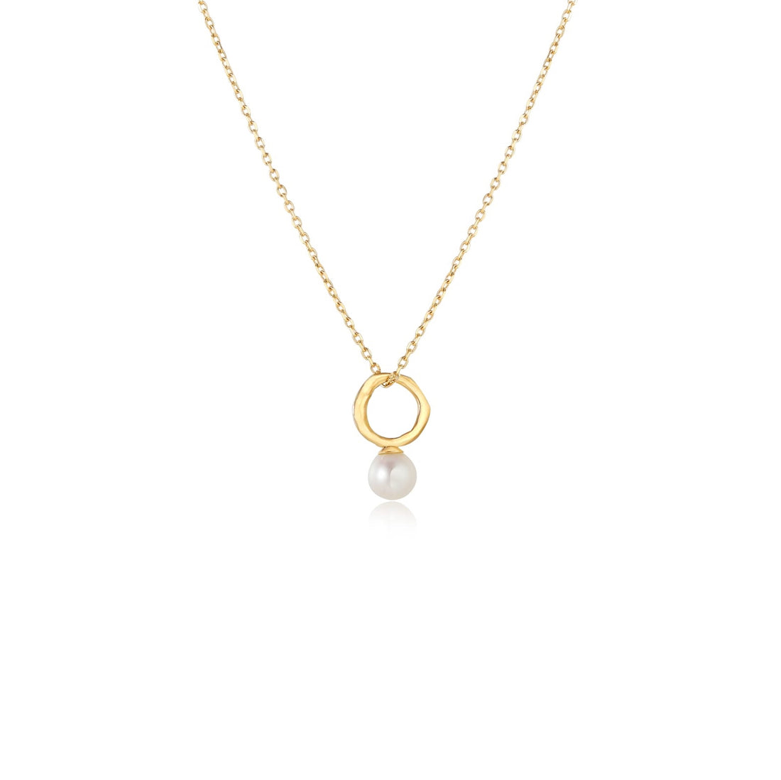 Kate Chubby Pearl Necklace - Solid Gold