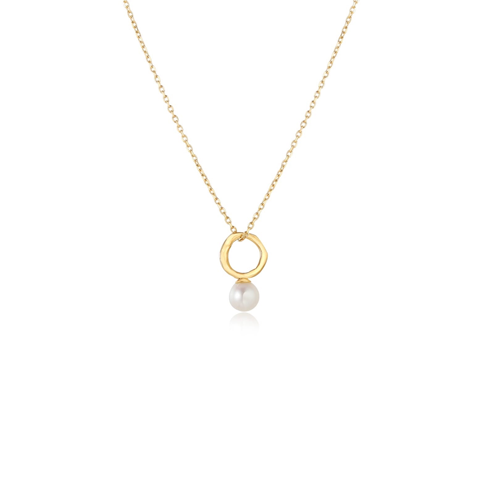 Kate Chubby Pearl Necklace - Solid Gold