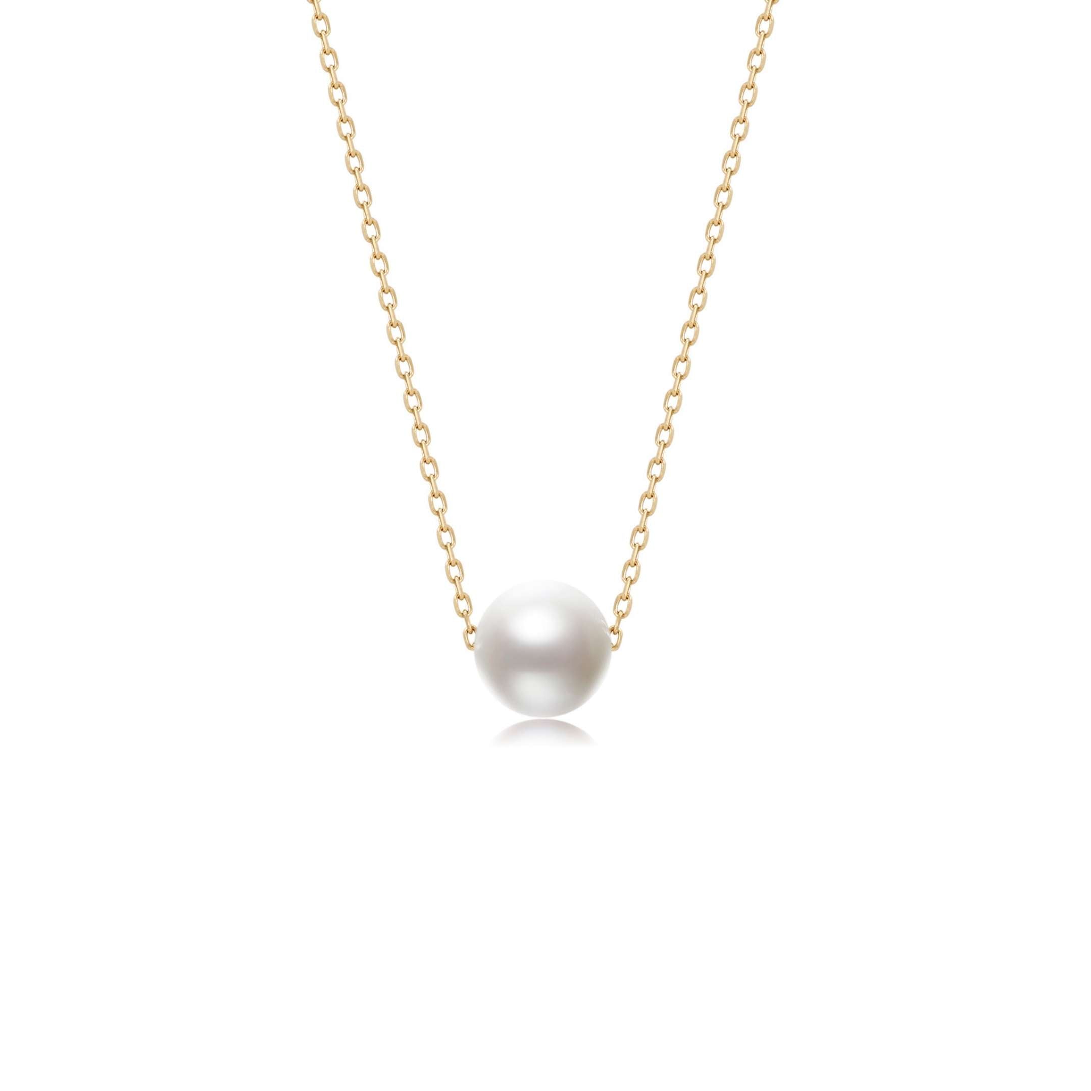 Perfect Pearl Necklace - Solid Gold