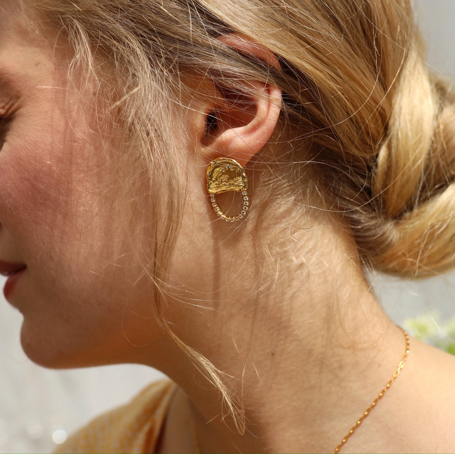 Story Earrings - Solid Gold
