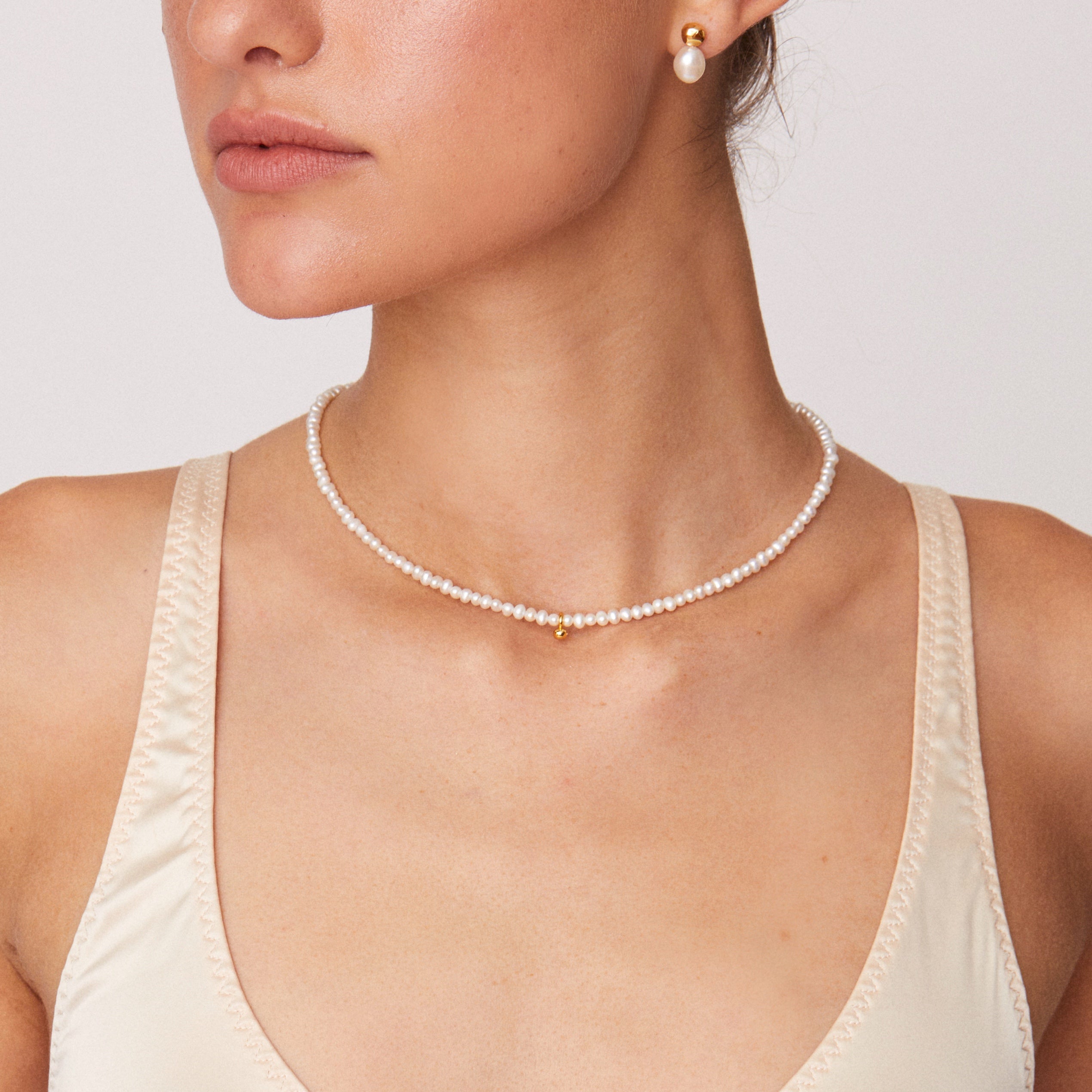Alana Maria Celine Necklace, Gold – Lily and Mitchell