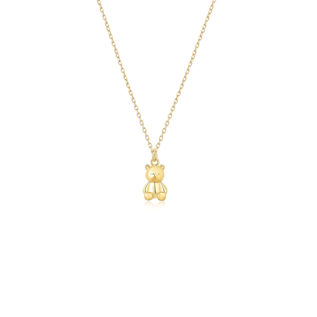 Teddy Necklace - Solid Gold